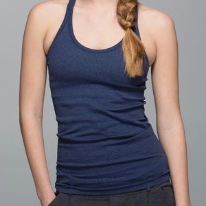 lululemon ebb to the street tank navy